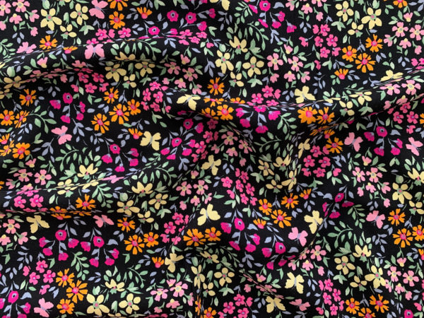 Designer Deadstock - Rayon Challis - Twilight Garden