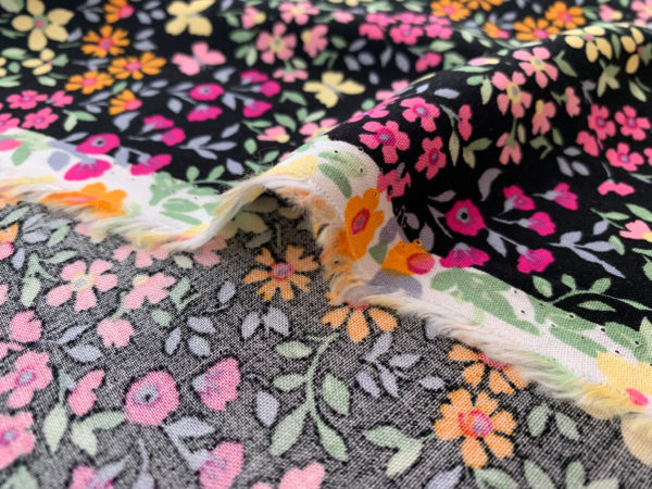 Designer Deadstock - Rayon Challis - Twilight Garden