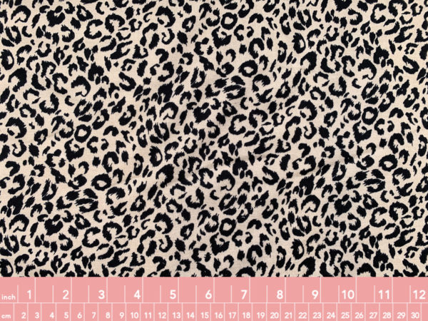 Designer Deadstock - Polyester Blend French Terry - Leopard