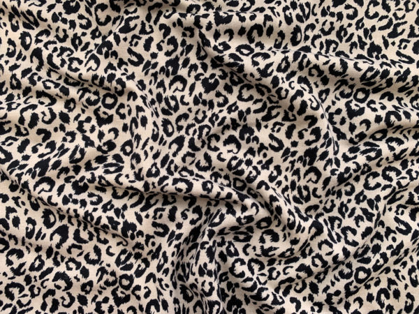 Designer Deadstock - Polyester Blend French Terry - Leopard