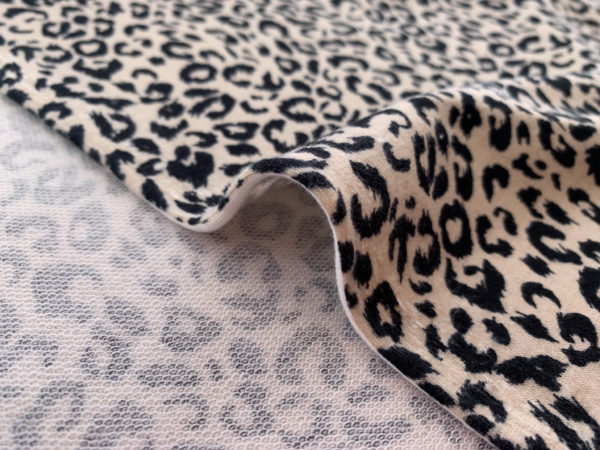 Designer Deadstock - Polyester Blend French Terry - Leopard