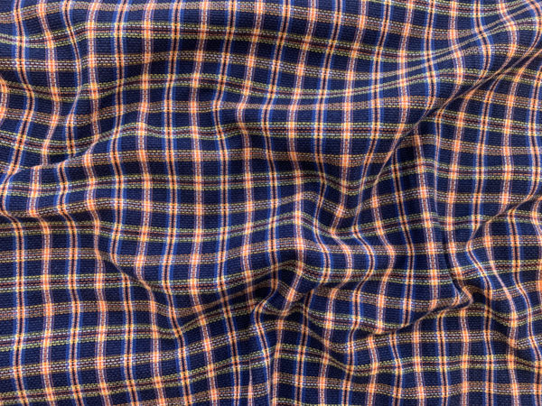 Designer Deadstock - Italian Cotton Shirting - Embroidered Stripe