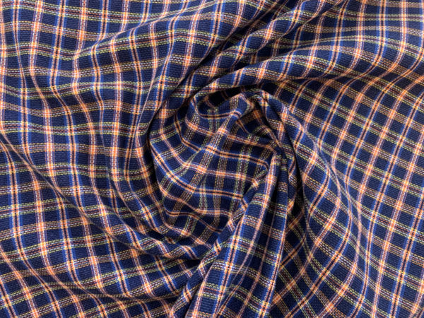 Designer Deadstock - Italian Cotton Dobby - Preppy Plaid ...