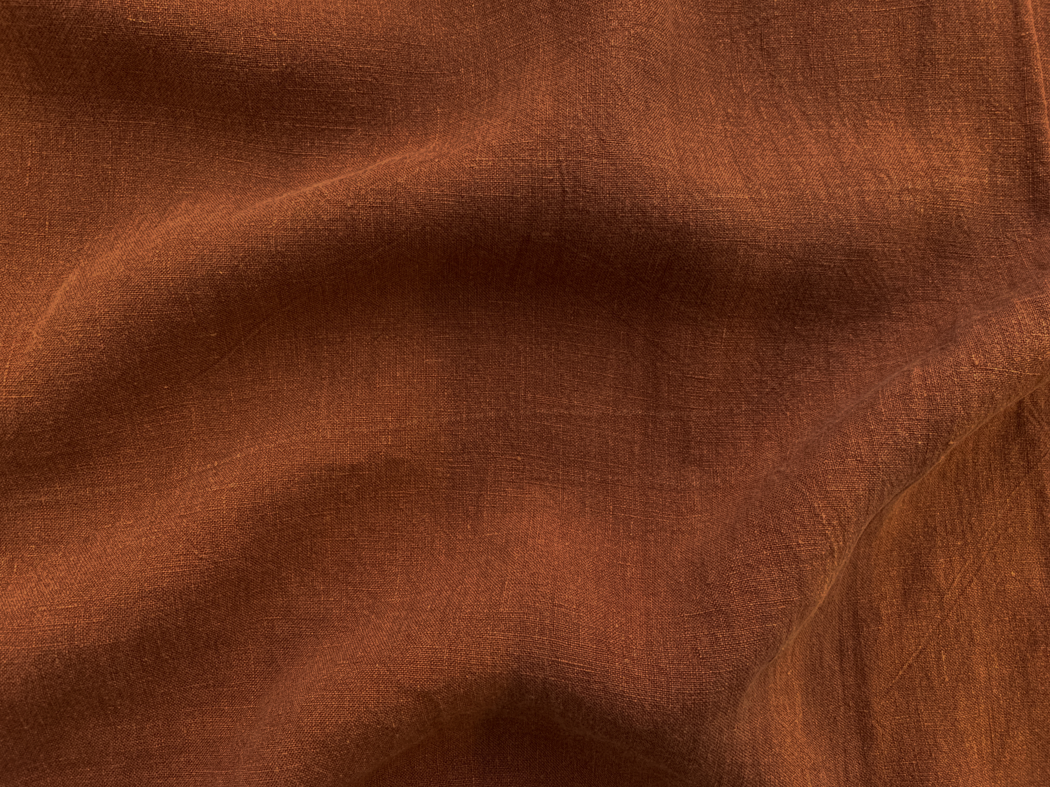 Solid Washed Linen - Copper