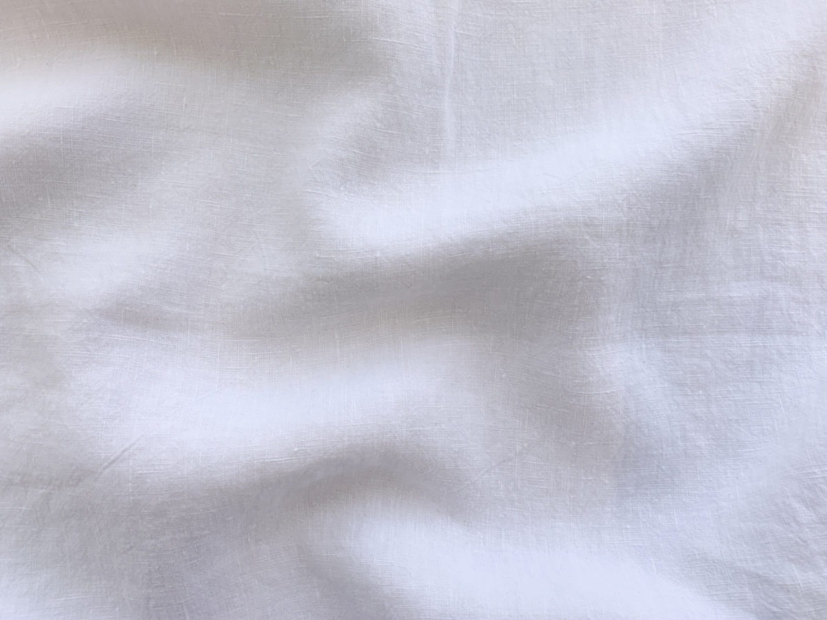 Solid Washed Linen - White - Stonemountain & Daughter Fabrics