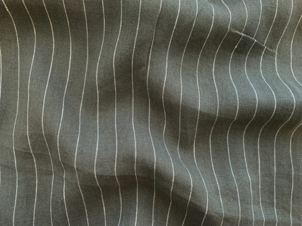 Yarn Dyed Linen - Savannah Stripe - Fern