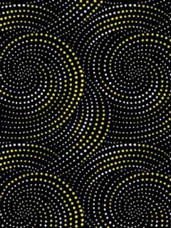 Quilting Cotton - Sundance - Dotted Spirals - Yellow