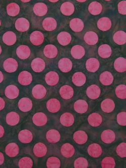 Cotton Batik - Batiks by Mirah - Dots - Charcoal/Mauve