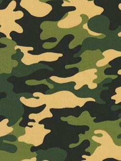 Quilting Cotton – Camo - Green