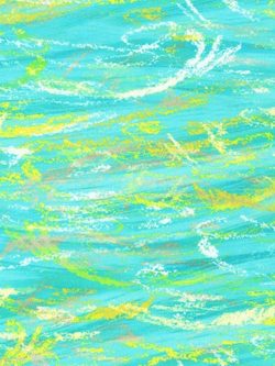 Quilting Cotton – Nature's Pace - Brushstrokes - Aqua