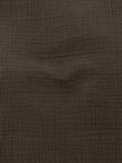 Crinkle Cotton Double Gauze - Espresso