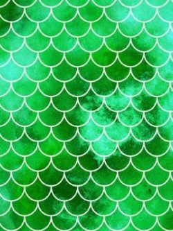 Quilting Cotton – Mermaid Scallops - Green