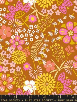 Quilting Cotton – Ruby Star Society – Koi Pond - Floral - Saddle