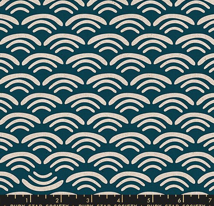 Cotton/Linen Canvas – Ruby Stary Society – Koi Pond –  Smile & Wave – Peacock