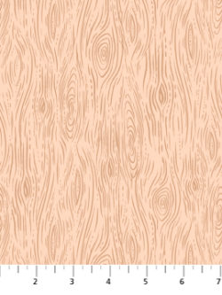 Quilting Cotton – Festive Fauna – Woodgrain – Cream