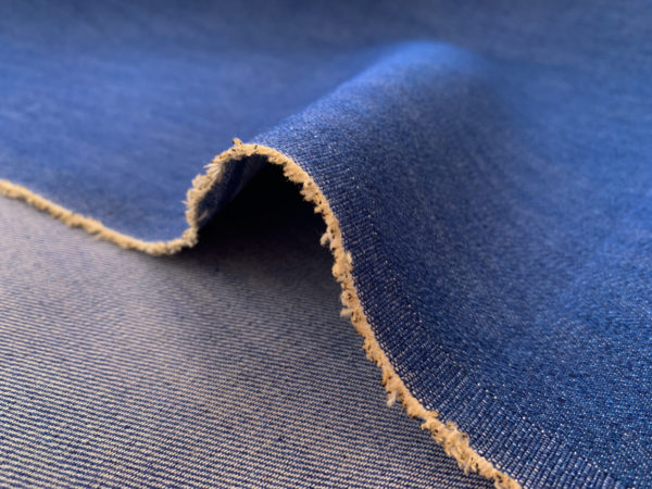 Designer Deadstock – Cotton/Spandex Denim – Bright Blue