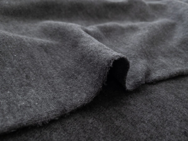 Cotton/Polyester Sweatshirt Fleece - Charcoal