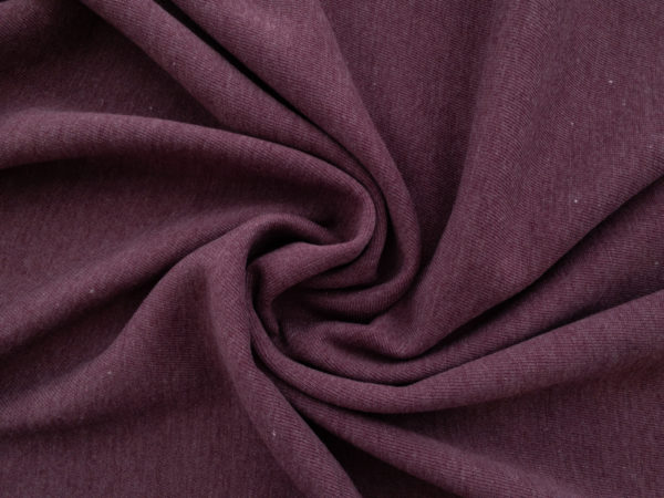 Cotton/Polyester Sweatshirt Fleece - Burgundy