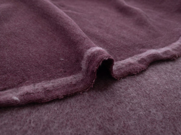 Cotton/Polyester Sweatshirt Fleece - Burgundy