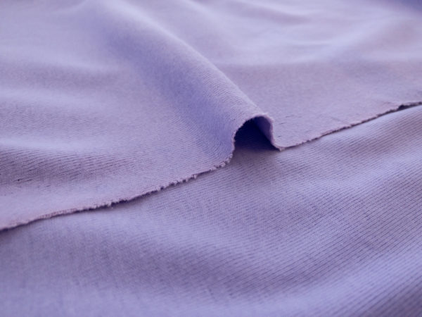 Designer Deadstock - Organic Cotton Rib Knit - Lavender