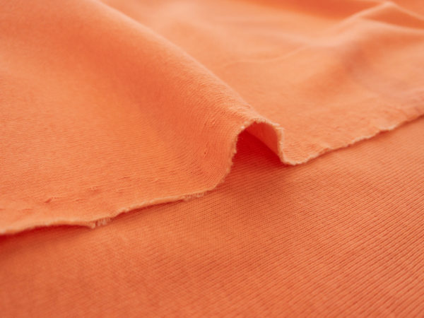 Designer Deadstock - Organic Cotton Rib Knit - Sherbet