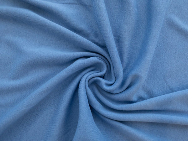 Designer Deadstock - Organic Cotton Rib Knit - Postal Blue