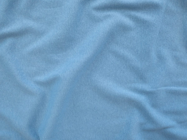 Designer Deadstock - Organic Cotton Rib Knit - Dusty Blue
