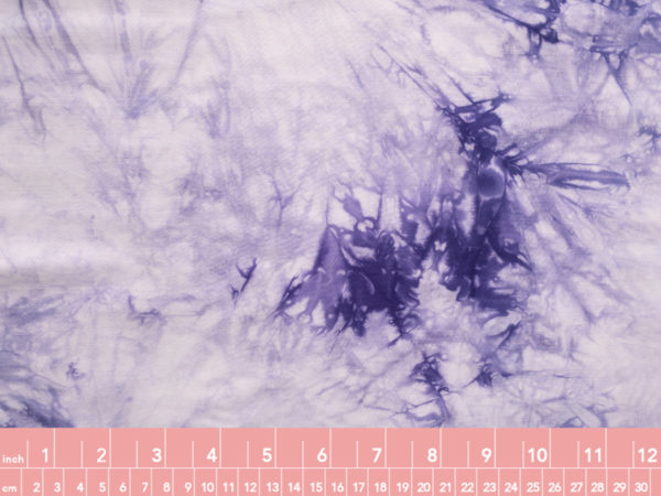 Designer Deadstock - Rayon Challis Print - Tie Dye - Violet