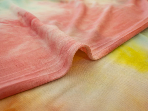 Designer Deadstock - Rayon/Spandex - Pastel Rainbow Tie Dye