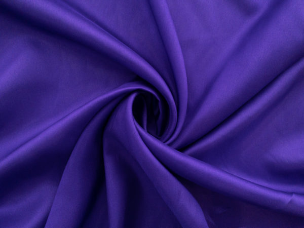 Designer Deadstock - Silk Habotai - Royal Purple