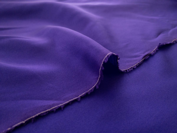 Designer Deadstock - Silk Habotai - Royal Purple