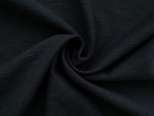 Designer Deadstock - Textured Cotton - Midnight