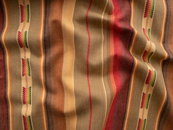 Flaring Sun Yarn Dyed Cotton Stripe - Desert Brown