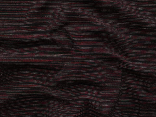 Yarn Dyed Cotton – Mini Stripe - Black/Red