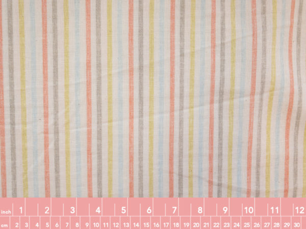 Japanese Cotton Double Gauze - Printed Stripe - Seaside