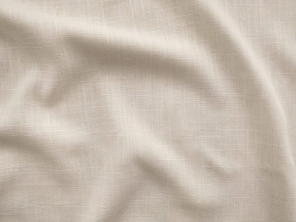 Designer Deadstock – Crosshatch Rayon/Linen – Ivory