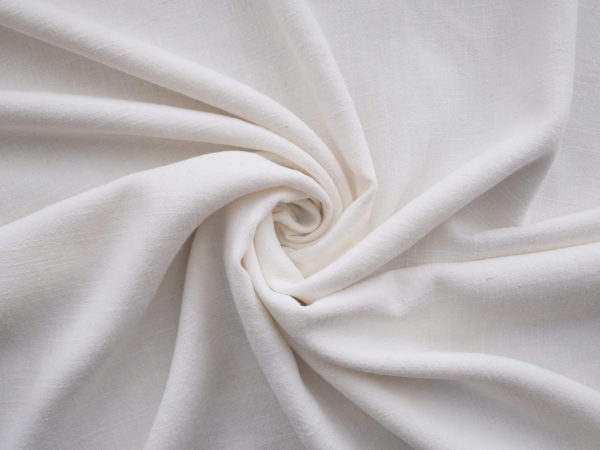 Designer Deadstock – Washed Rayon/Linen – Ivory