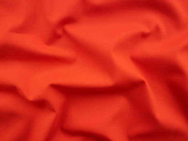 Designer Deadstock - Stretch Cotton/Spandex Canvas - Blood Orange