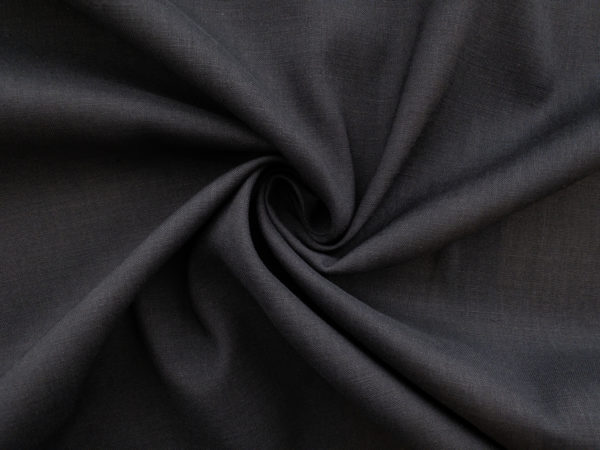 Italian Designer Deadstock - Stretch Linen/Spandex - Black