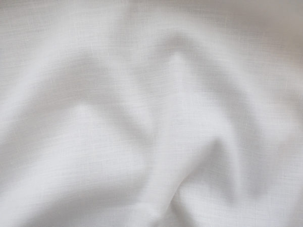 Italian Designer Deadstock - Stretch Linen/Spandex - White