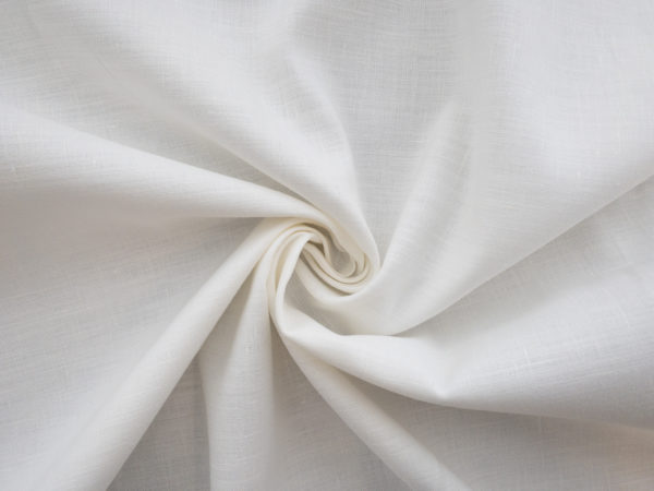 Italian Designer Deadstock - Stretch Linen/Spandex - White