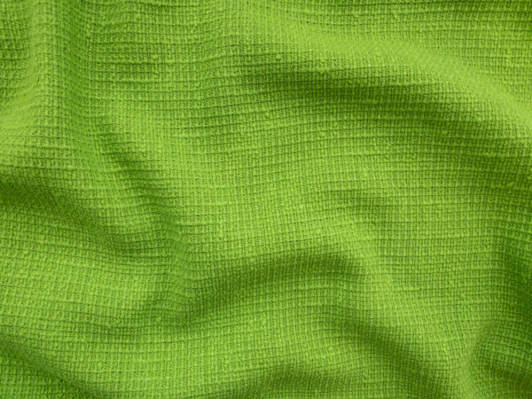 Italian Designer Deadstock - Tweed Cotton/Lurex Suiting - Lime Green