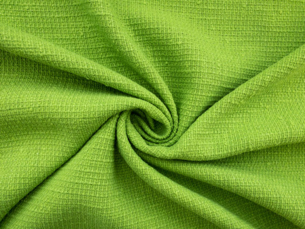 Italian Designer Deadstock - Tweed Cotton/Lurex Suiting - Lime Green