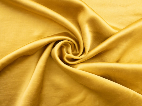 Italian Designer Deadstock - Rayon Shantung Satin - Gold