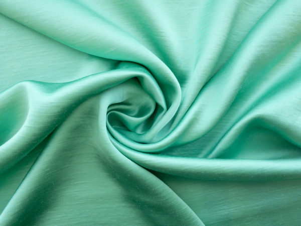 Italian Designer Deadstock - Rayon Shantung Satin - Aqua