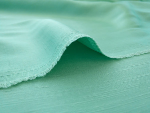 Italian Designer Deadstock - Rayon Shantung Satin - Aqua