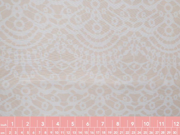 Designer Deadstock - Silk Organza - Printed Lace