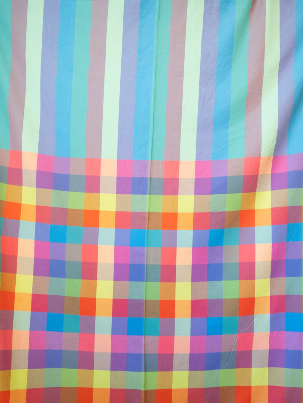 Designer Deadstock - Yarn Dyed Cotton Shirting - Stripes and Plaid Panel