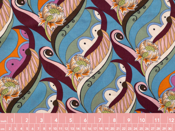 Italian Designer Deadstock – Rayon Challis - Kaleidoscope Floral