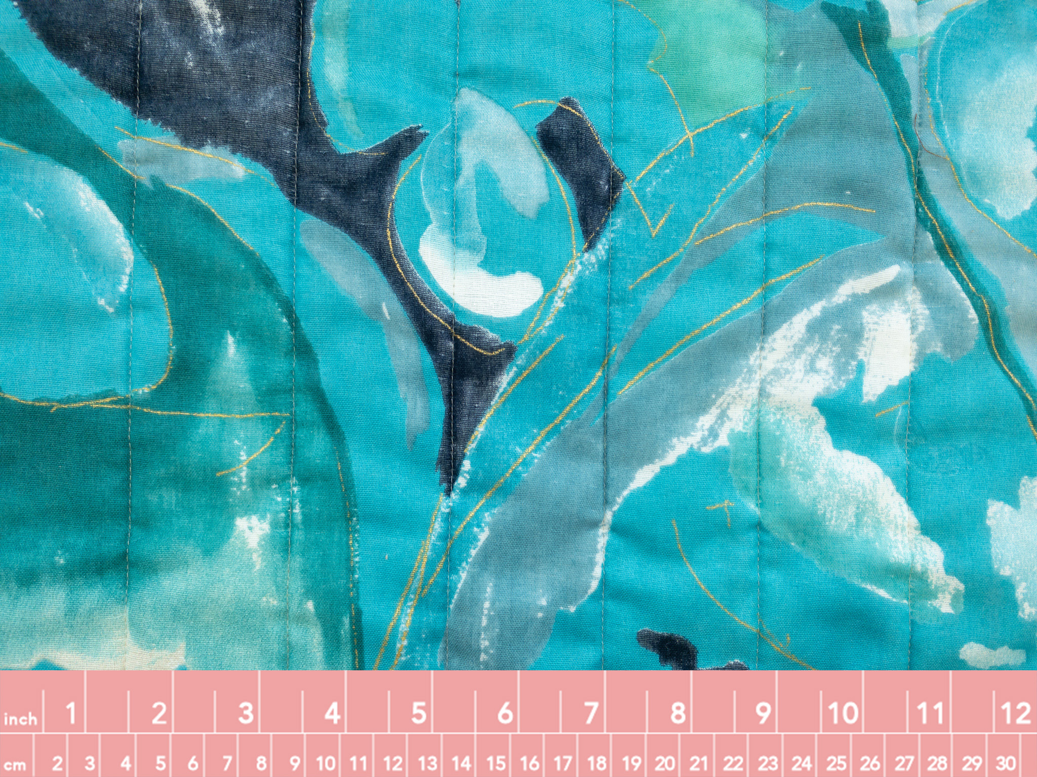 Nani Iro Quilted Cotton Double Gauze As It Is Teal